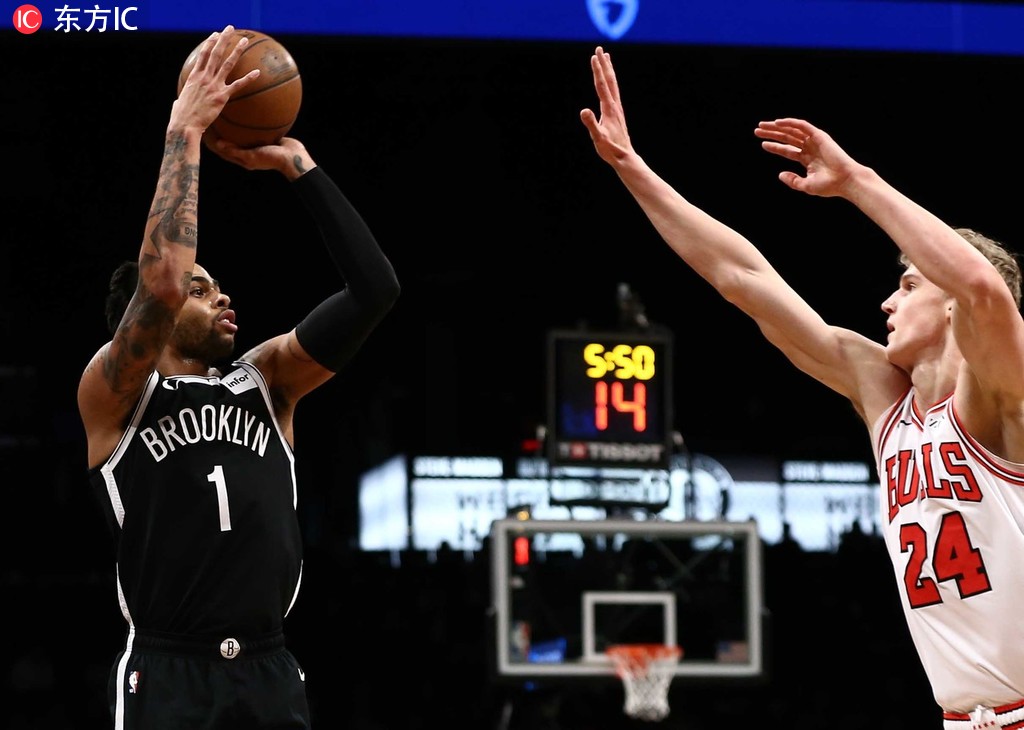 篮网险胜北京队，拉文刷新纪录